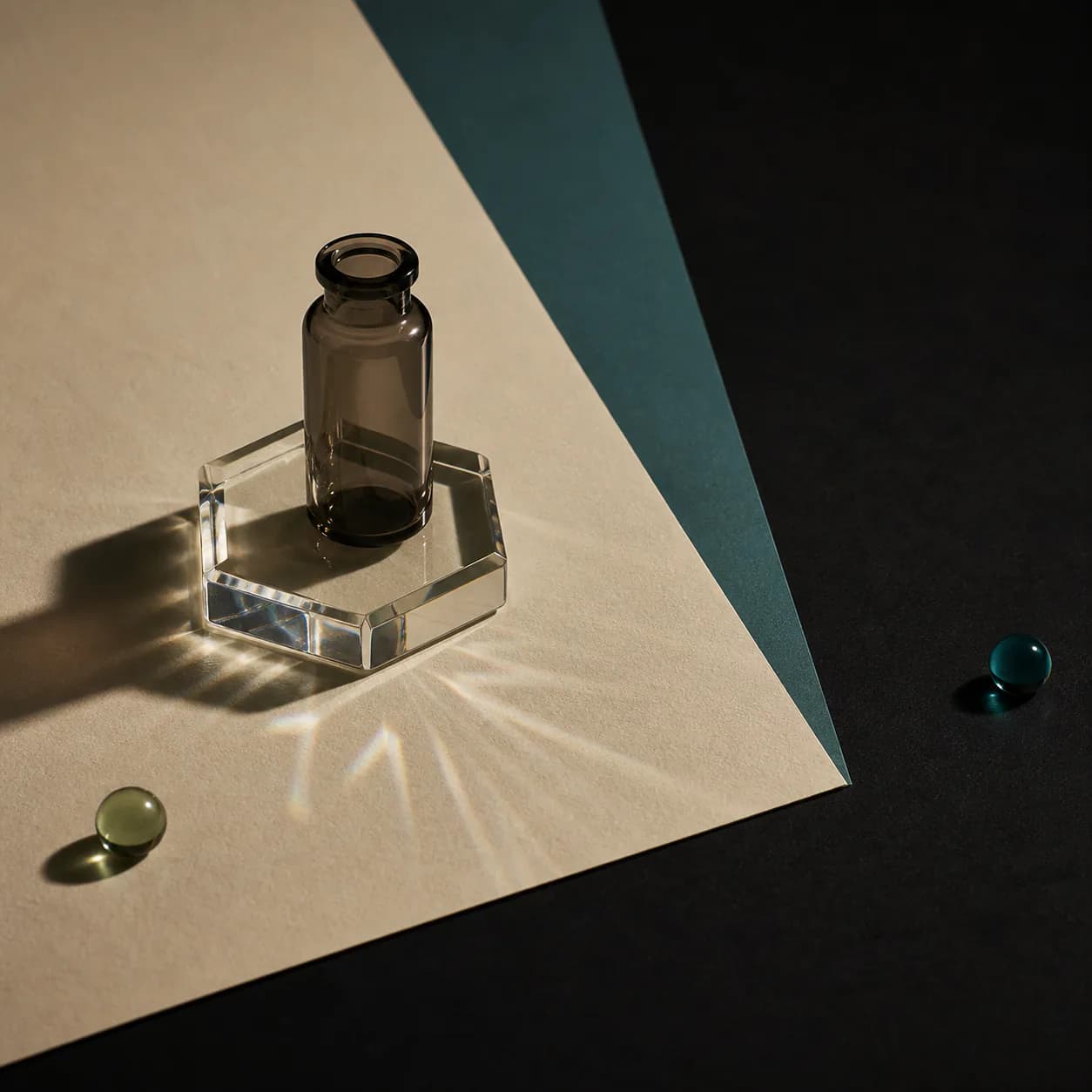 Original illustrative research-catalog still life for Admax