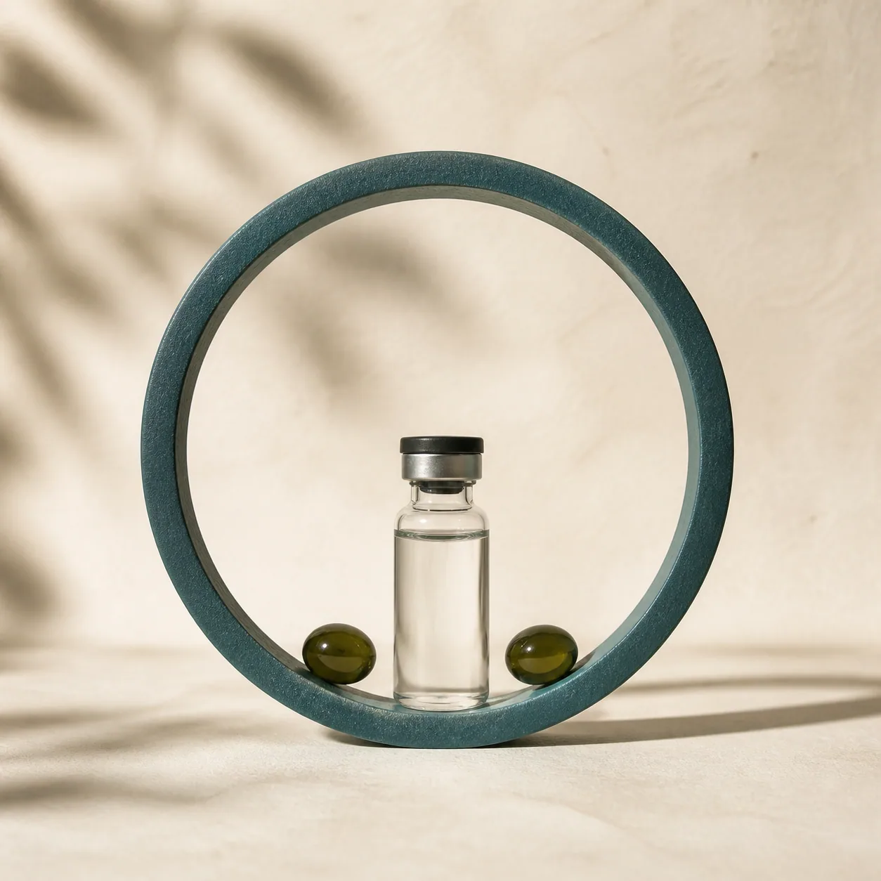 Original illustrative research-catalog still life for AOD 9604