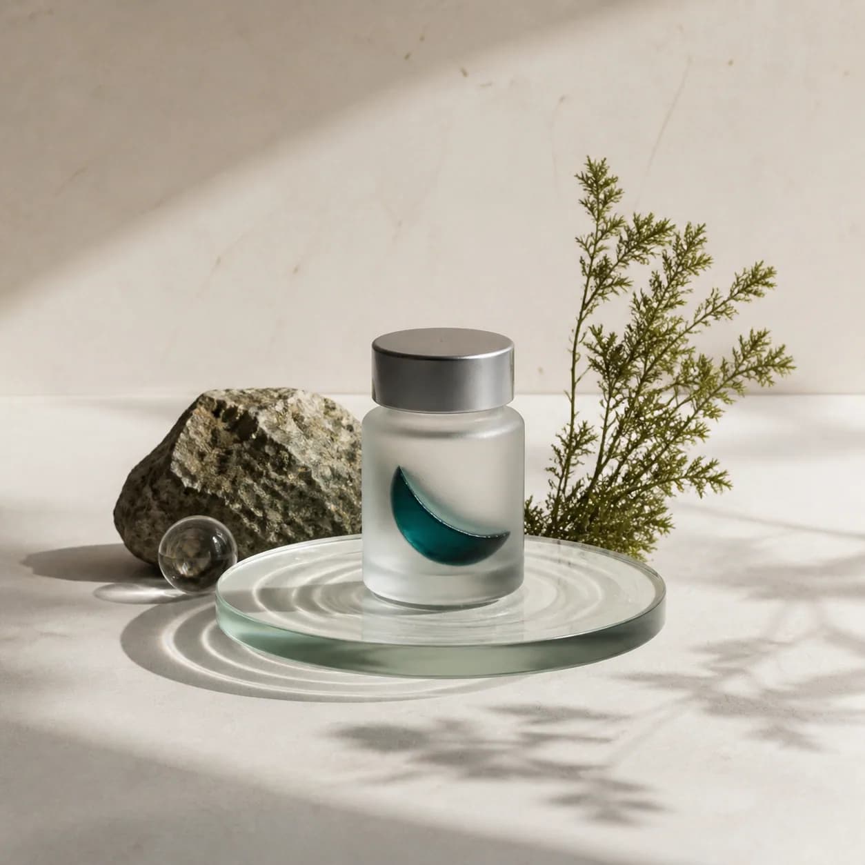 Original illustrative research-catalog still life for DSIP