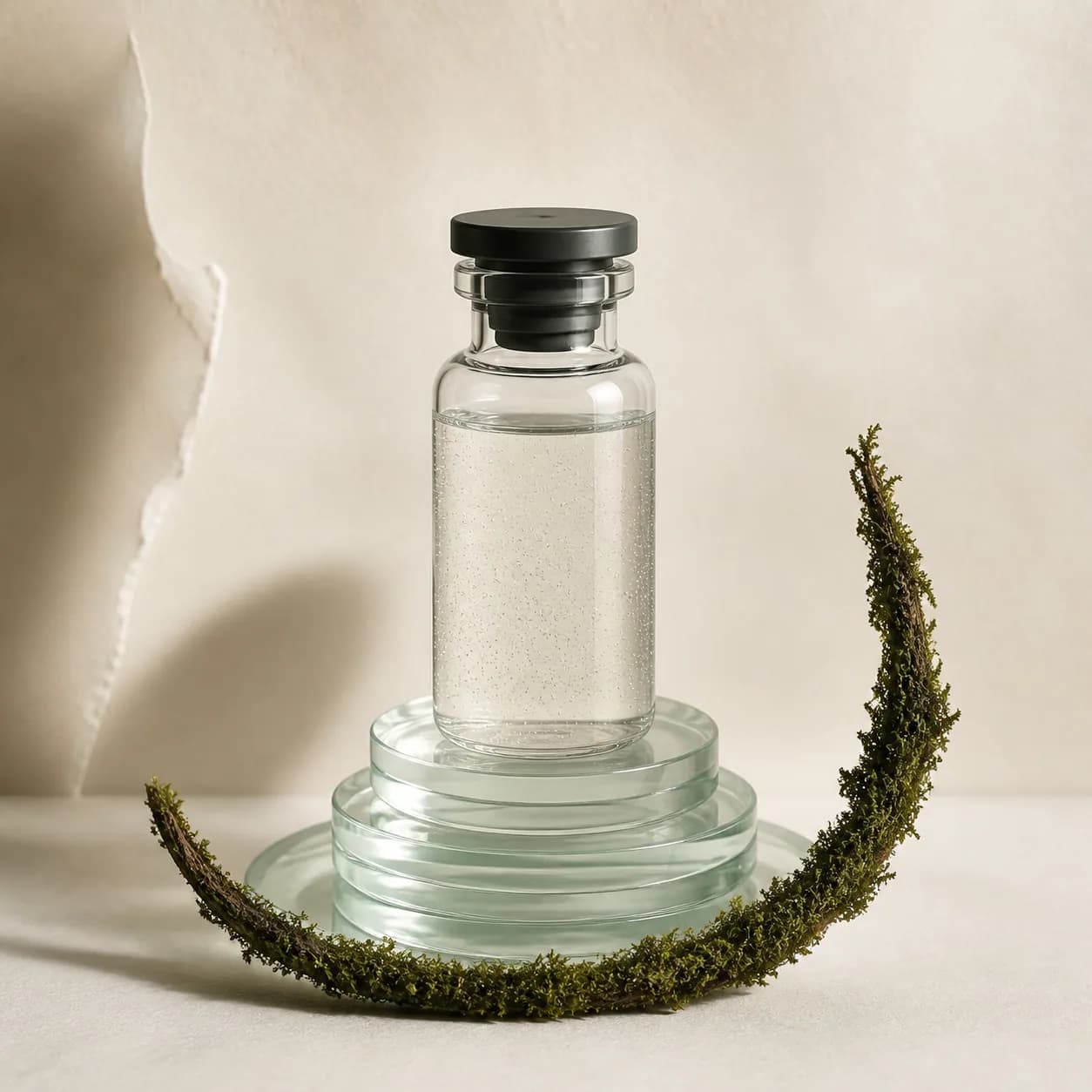 Original illustrative research-catalog still life for HCG