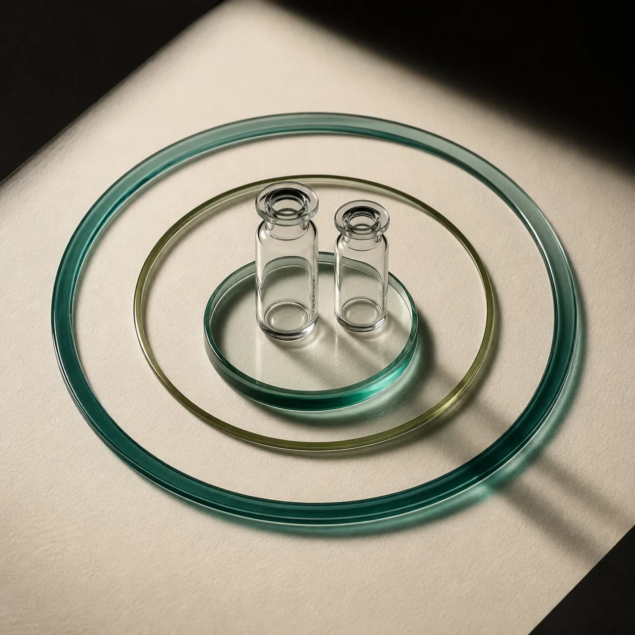 Original illustrative research-catalog still life for HGH