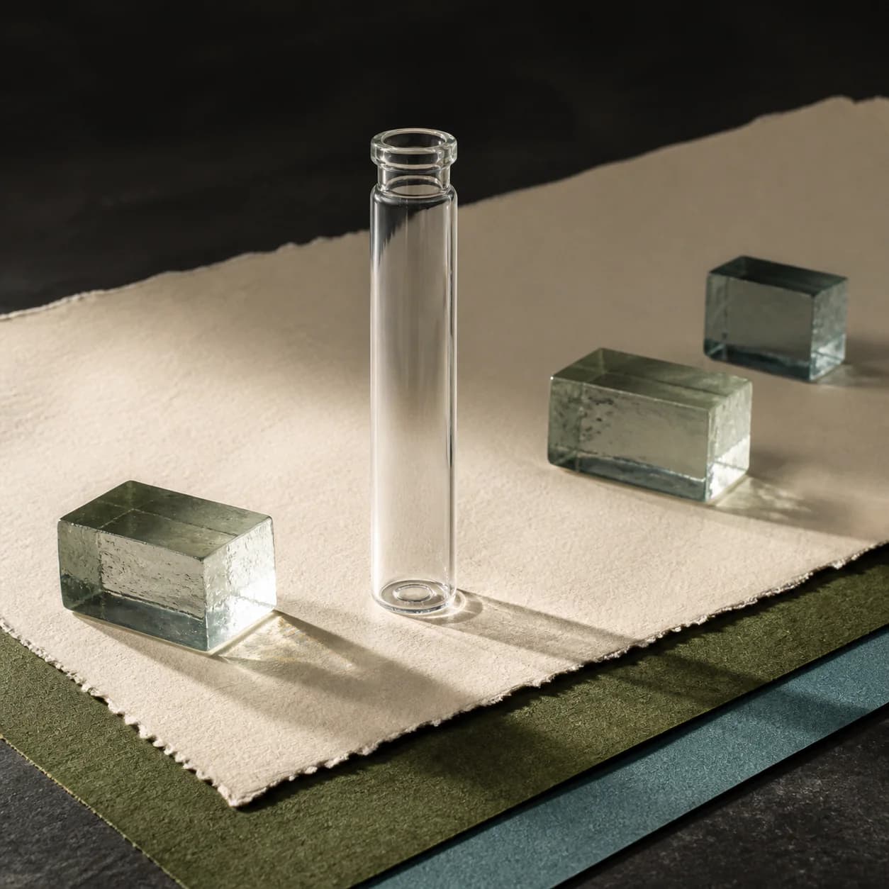 Original illustrative research-catalog still life for IGF-1 LR3