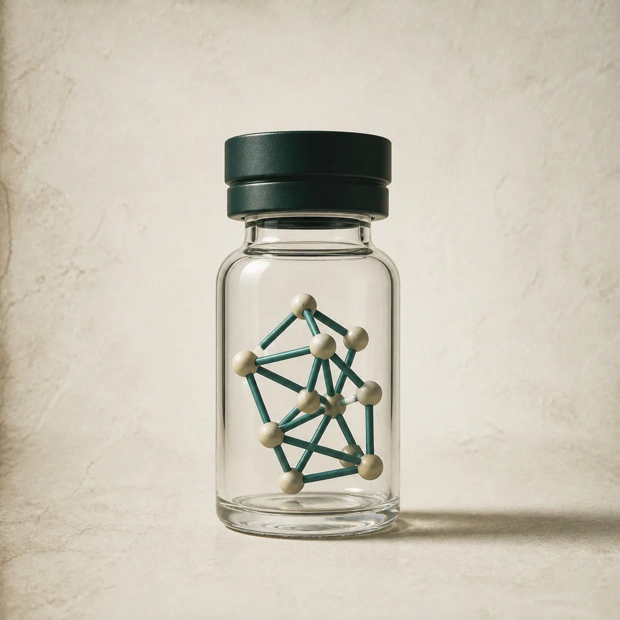 Original illustrative research-catalog still life for MOTS-C