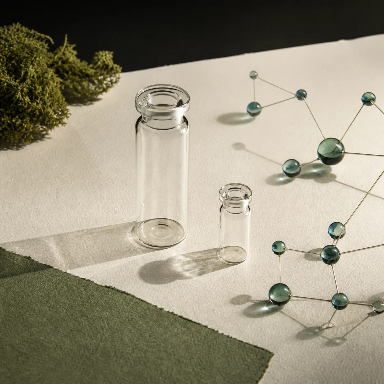 Original illustrative research-catalog still life for NAD+