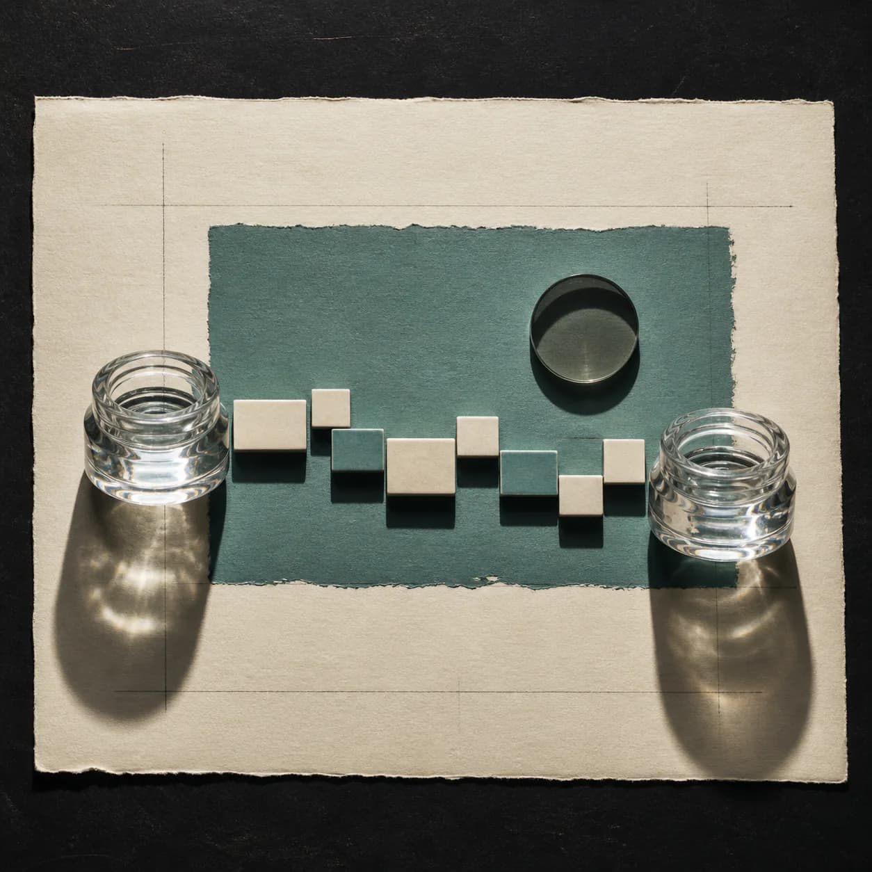 Original illustrative research-catalog still life for PE-22-28