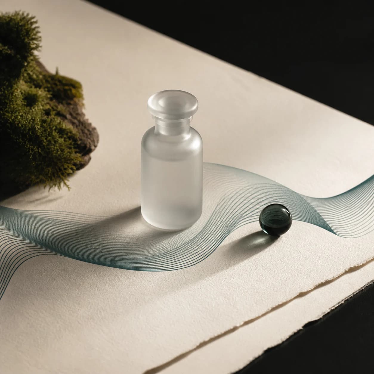Original illustrative research-catalog still life for Selank