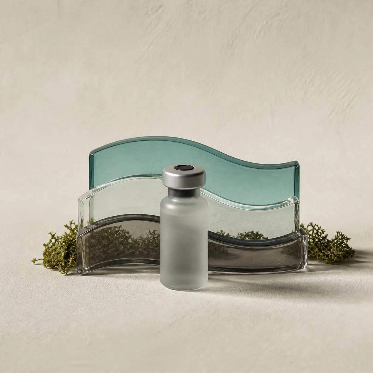 Original illustrative research-catalog still life for Semax