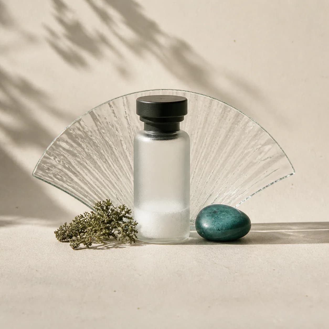 Original illustrative research-catalog still life for Sermorelin Acetate